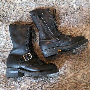 Double-H Boot Company Ladie's black Boots 6 1/2